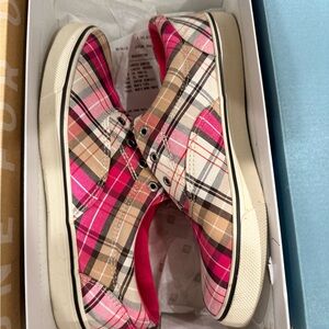 Sperry Plaid Canvas Sneakers